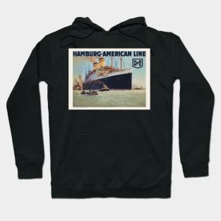 Hamburg-American Line Vintage Poster 1925 Hoodie